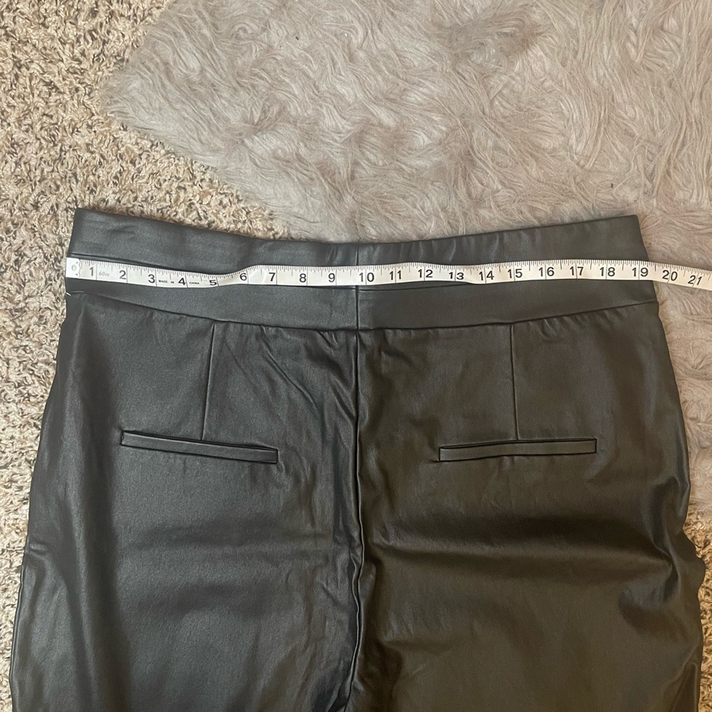 New York & Company Black Faux Leather Leggings Women’s Size XXL 2X New With Tags - Picture 12 of 13